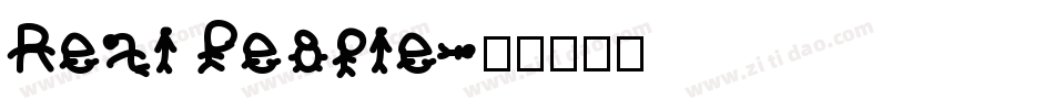 Real People字体转换